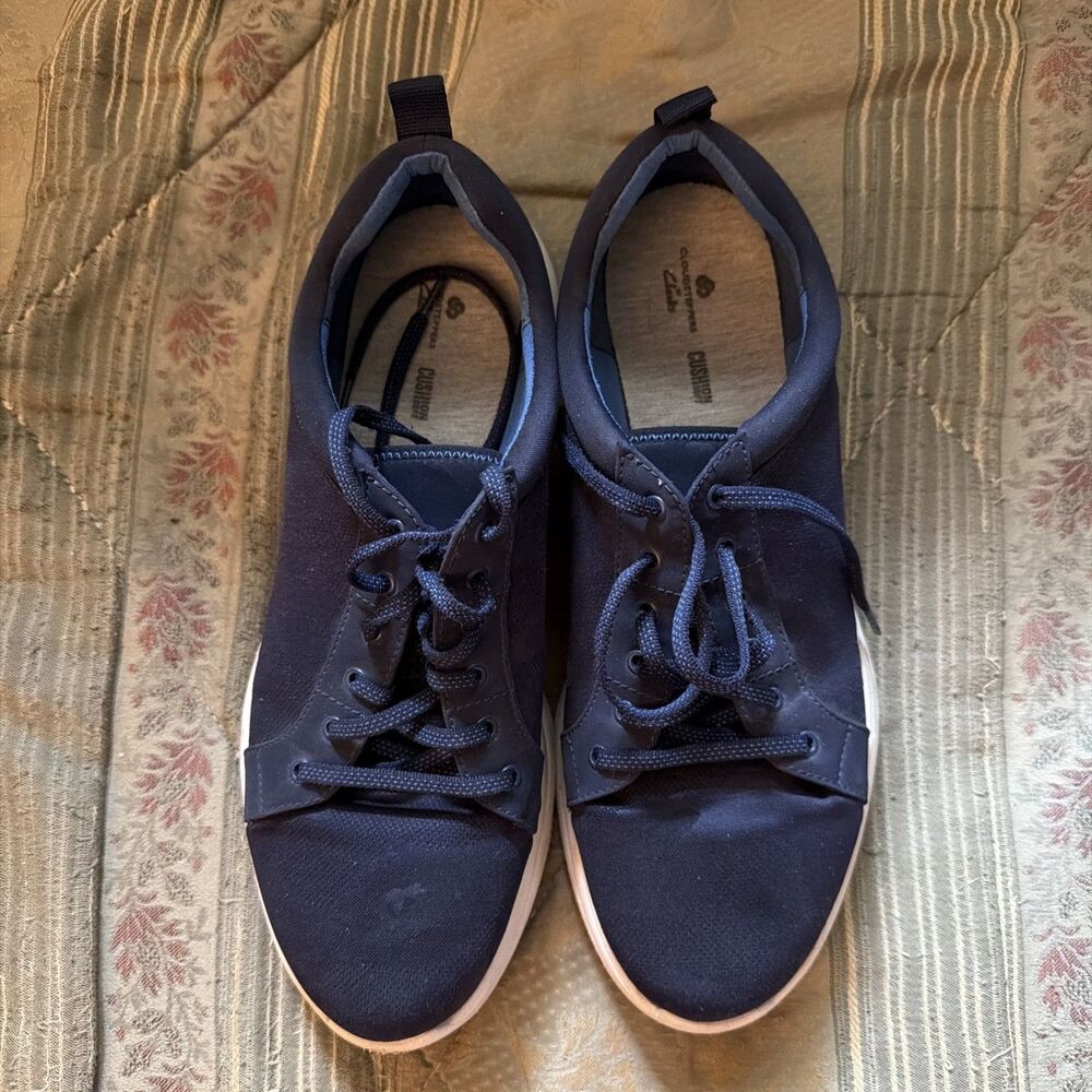 Clarks Cloudsteppers Size 12 Women Blue Casual Sneakers Lace Up